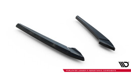 Heck Ansatz Flaps Diffusor V.3 passend für Audi A6 S-line Avant C7 schwarz Hochglanz