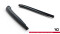 Heck Ansatz Flaps Diffusor passend für BMW M550i Limousine G30 schwarz Hochglanz