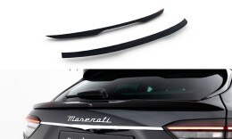 Niedriger Heck Spoiler Aufsatz Abrisskante für Maserati Levante GT Mk1 Facelift schwarz Hochglanz