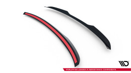 Niedriger Heck Spoiler Aufsatz Abrisskante für Maserati Levante GT Mk1 Facelift schwarz Hochglanz