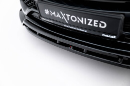 Cup Spoilerlippe Front Ansatz passend für Maserati Levante GT Mk1 Facelift schwarz Hochglanz