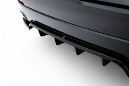 Mittlerer Cup Diffusor Heck Ansatz DTM Look passend für Maserati Levante GT Mk1 Facelift schwarz Hochglanz