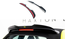 Heck Spoiler Aufsatz Abrisskante passend für Abarth 500e schwarz Hochglanz
