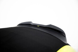Heck Spoiler Aufsatz Abrisskante passend für Abarth 500e schwarz Hochglanz