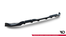 Mittlerer Cup Diffusor Heck Ansatz DTM Look passend für Abarth 500e schwarz Hochglanz