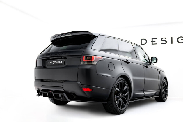 Heck Spoiler Aufsatz Abrisskante für Land Rover Range Rover Sport Mk2 schwarz Hochglanz