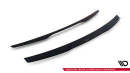 Heck Spoiler Aufsatz Abrisskante passend für Land Rover Range Rover Sport Mk2 schwarz Hochglanz