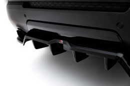 Mittlerer Cup Diffusor Heck Ansatz DTM Look passend für Land Rover Range Rover Sport Mk2 schwarz Hochglanz