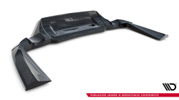 Mittlerer Cup Diffusor Heck Ansatz DTM Look passend für Land Rover Range Rover Sport Mk2 schwarz Hochglanz