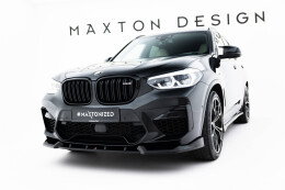 Cup Spoilerlippe Front Ansatz passend für BMW X3 M F97 schwarz Hochglanz