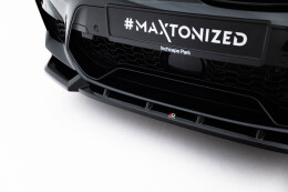 Cup Spoilerlippe Front Ansatz passend für BMW X3 M F97 schwarz Hochglanz