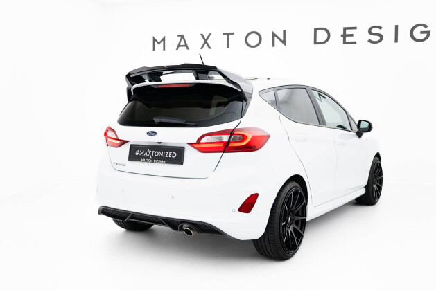 Heck Spoiler Aufsatz Abrisskante passend für Ford Fiesta ST / ST-Line Mk8 / Mk8 Facelift (passend für Spoiler FO-FI-8-ST-FH1FP) schwarz Hochglanz