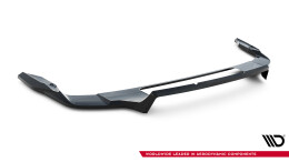 Mittlerer Cup Diffusor Heck Ansatz DTM Look passend für Audi Q7 S-Line Mk2 Facelift 2 schwarz Hochglanz