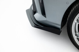 Street Pro Cup Spoilerlippe Front Ansatz + Flaps für BMW M135i F70 schwarz Hochglanz