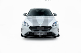 Street Pro Cup Spoilerlippe Front Ansatz + Flaps für BMW M135i F70 schwarz Hochglanz