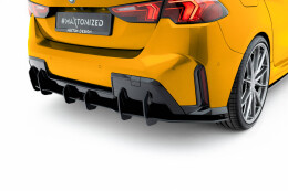 Street Pro Heckschürze Heck Ansatz Diffusor passend für BMW 1er M-Paket F70 ROT