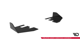 Hintere Seiten Flaps passend für BMW 1er M-Paket F70 schwarz Hochglanz