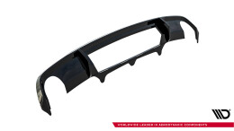 Street+ Heck Ansatz Diffusor passend für Audi A6 S-line Avant C7 schwarz Hochglanz