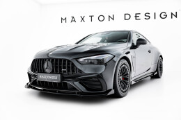 Street Pro Cup Spoilerlippe Front Ansatz passend für Mercedes-AMG CLE 53 C236 SCHWARZ+ HOCHGLANZ FLAPS