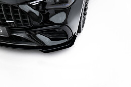 Street Pro Cup Spoilerlippe Front Ansatz passend für Mercedes-AMG CLE 53 C236 SCHWARZ+ HOCHGLANZ FLAPS