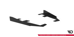 Hintere Seiten Flaps passend für Mercedes-AMG CLE 53 C236 schwarz Hochglanz