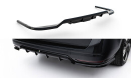 Mittlerer Cup Diffusor Heck Ansatz DTM Look passend für VW Multivan Lang T7 schwarz Hochglanz