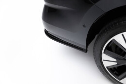 Mittlerer Cup Diffusor Heck Ansatz DTM Look passend für VW Multivan Lang T7 schwarz Hochglanz