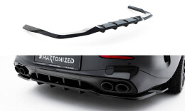 Mittlerer Cup Diffusor Heck Ansatz DTM Look passend für Mercedes-AMG CLE 53 C236 schwarz Hochglanz