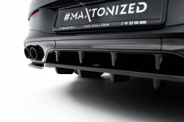 Mittlerer Cup Diffusor Heck Ansatz DTM Look passend für Mercedes-AMG CLE 53 C236 schwarz Hochglanz