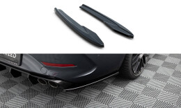 Heck Ansatz Flaps Diffusor V.2 passend für Cupra Leon ST Mk1 schwarz Hochglanz