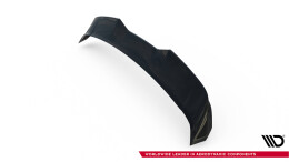Heck Spoiler Aufsatz Abrisskante 3D passend für Volvo XC60 Mk2 schwarz Hochglanz