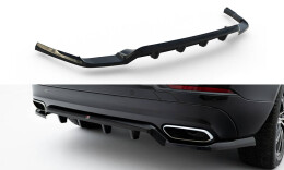 Mittlerer Cup Diffusor Heck Ansatz DTM Look passend für Volvo XC60 Mk2 schwarz Hochglanz