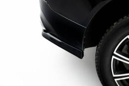 Mittlerer Cup Diffusor Heck Ansatz DTM Look passend für Volvo XC60 Mk2 schwarz Hochglanz
