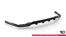 Mittlerer Cup Diffusor Heck Ansatz DTM Look passend für Volvo XC60 Mk2 schwarz Hochglanz