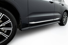 Seitenschweller Ansatz Cup Leisten passend für Volvo XC60 Mk2 schwarz Hochglanz