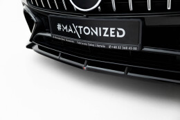 Cup Spoilerlippe Front Ansatz passend für Mercedes-AMG SL 63 R232 schwarz Hochglanz