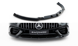 Street+ Spoilerlippe Front Ansatz passend für Mercedes-AMG SL 63 R232 schwarz Hochglanz