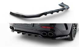 Mittlerer Cup Diffusor Heck Ansatz DTM Look passend für Mercedes-AMG SL 63 R232 schwarz Hochglanz