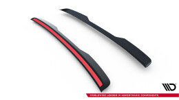 Heck Spoiler Aufsatz Abrisskante passend für Ford Tourneo Courier Mk2 schwarz Hochglanz