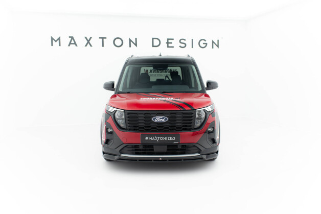 Cup Spoilerlippe Front Ansatz passend für Ford Tourneo Courier Mk2 schwarz Hochglanz
