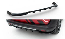 Mittlerer Cup Diffusor DTM Look Heck Ansatz für Ford Tourneo Courier Mk2 schwarz Hochglanz