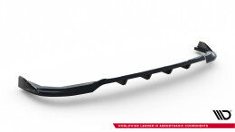 Mittlerer Cup Diffusor Heck Ansatz DTM Look passend für Ford Tourneo Courier Mk2 schwarz Hochglanz