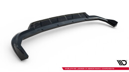 Mittlerer Cup Diffusor Heck Ansatz DTM Look passend für Ford Tourneo Courier Mk2 schwarz Hochglanz