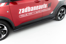 Street+ Seitenschweller Leisten passend für Ford Tourneo Courier Mk2 schwarz Hochglanz