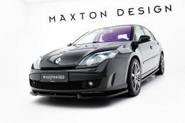 Cup Spoilerlippe Front Ansatz passend für Renault Laguna Hatchback GT Mk3 schwarz Hochglanz