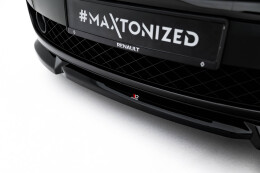Cup Spoilerlippe Front Ansatz passend für Renault Laguna Hatchback GT Mk3 schwarz Hochglanz
