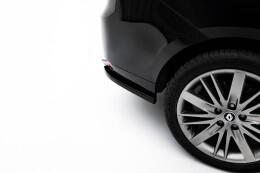 Heck Ansatz Flaps Diffusor passend für Renault Laguna Hatchback GT Mk3 schwarz Hochglanz