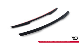 Heck Spoiler Aufsatz Abrisskante passend für Renault Laguna Hatchback GT Mk3 schwarz Hochglanz