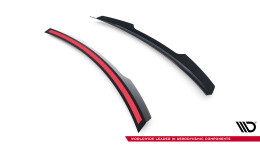Heck Spoiler Aufsatz Abrisskante passend für Renault Laguna Hatchback GT Mk3 schwarz Hochglanz