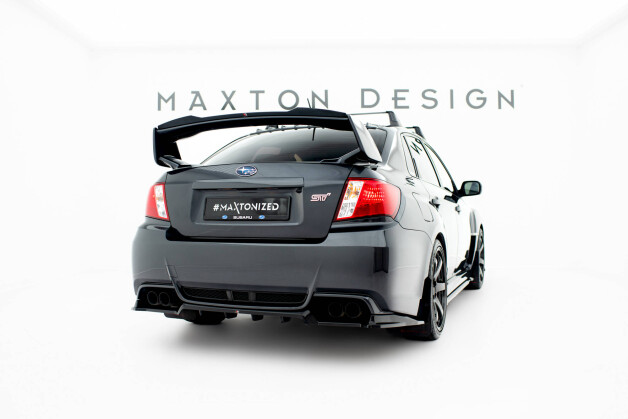 Heck Spoiler Aufsatz Abrisskante passend für Subaru Impreza WRX STI Mk3 Facelift schwarz Hochglanz